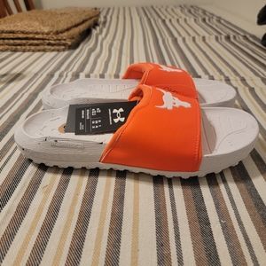 Under Armour Project Rock 3 Slides Sandals SIZE 12 After Burn